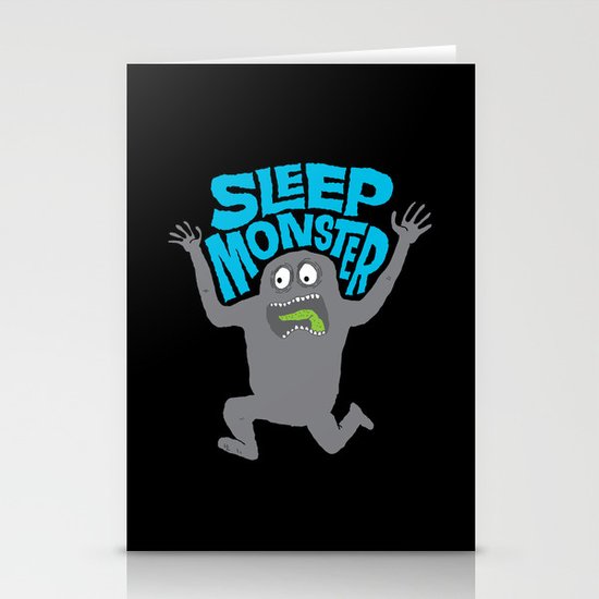 Sleep Monster Stationery Cards