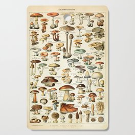 Vintage Mushroom & Fungi Chart by Adolphe Millot Cutting Board