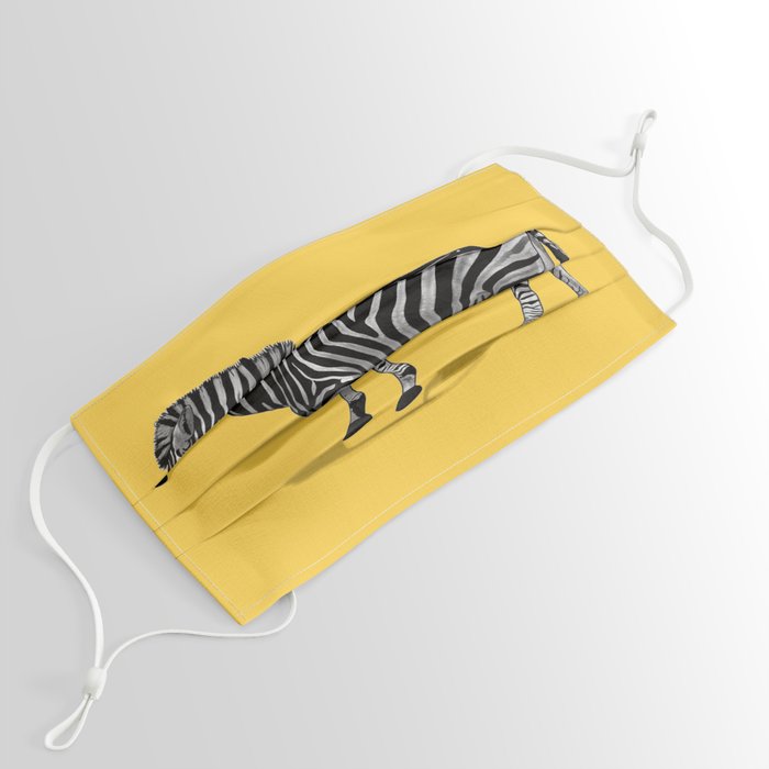zebra Face Mask by KOOVOX Society6