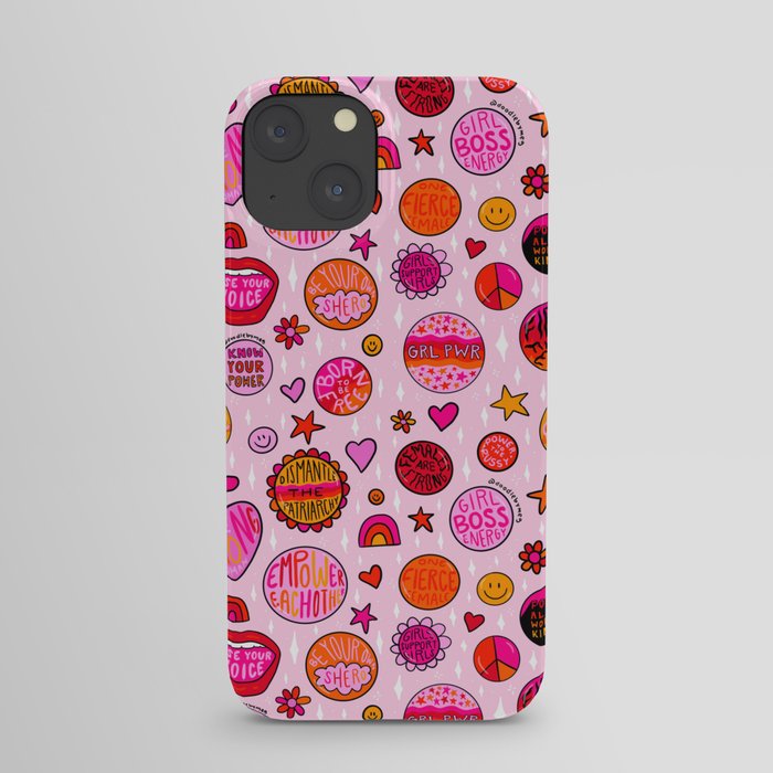 Feminist Buttons iPhone Case