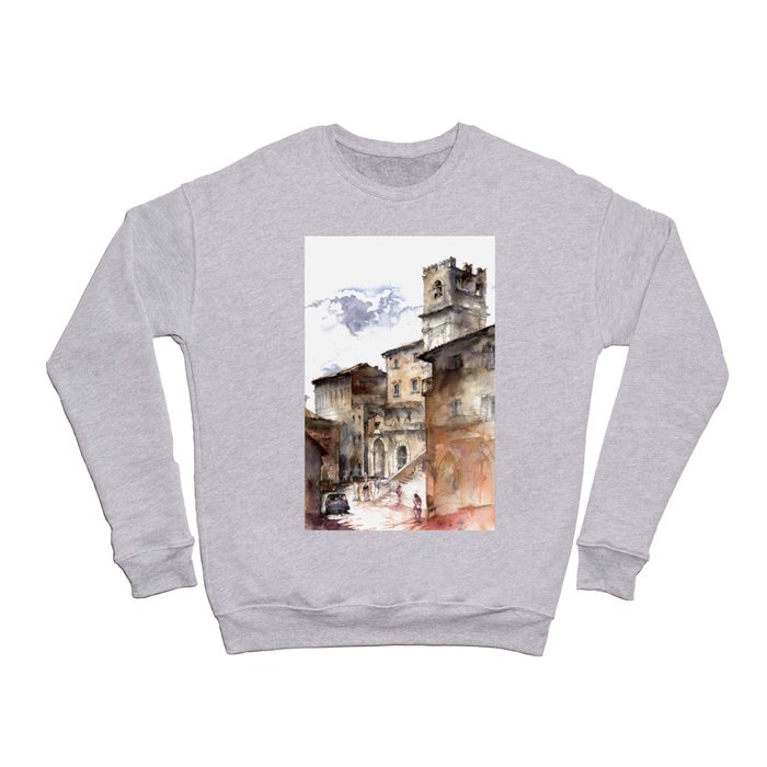 Cortona, Italy Crewneck Sweatshirt