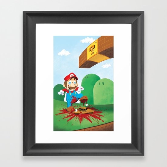 Mario Mess Framed Art Print