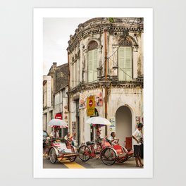 Trishaw Break II - George Town, Penang  Art Print