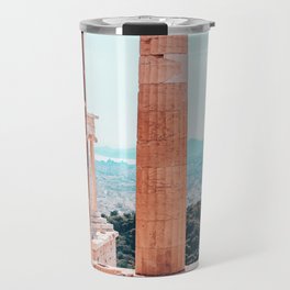 Greek art | City }Acropolis | Athens Travel Mug