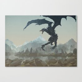 The Rise of Alduin Canvas Print
