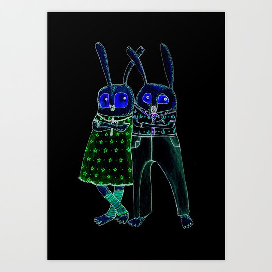 Lovers Art Print