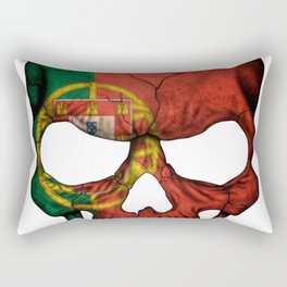 Exclusive Portugal skull design Rectangular Pillow