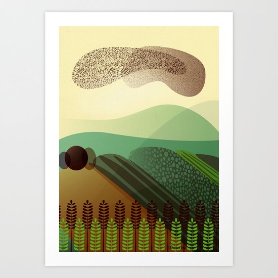 Sky of Birds. Art Print