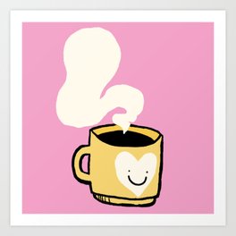 Cup of smiles Art Print