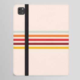 5 Classic Vertical 70s Summer Style Retro Stripes - Ninni iPad Folio Case