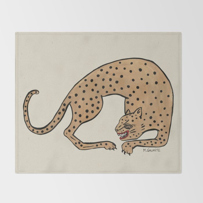 cheetah throw blanket by megangalante society6