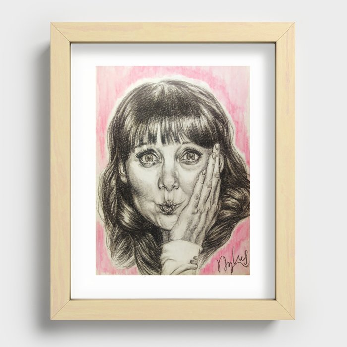 Asha Cuthbert    By Davy Wong Recessed Framed Print