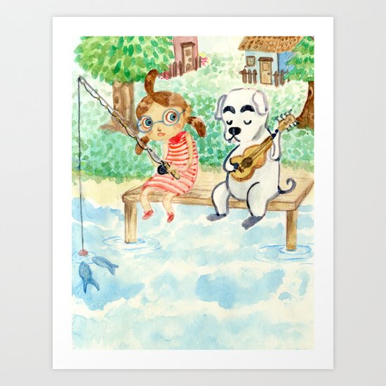 Animal Crossing tribute Art Print