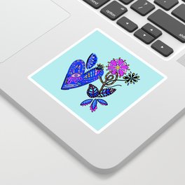 Let Your Heart Bloom Sticker