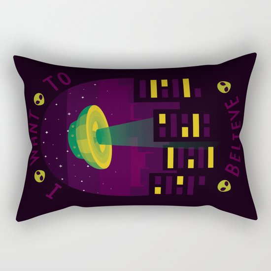 I WANT TO BELIEVE Rectangular Pillow