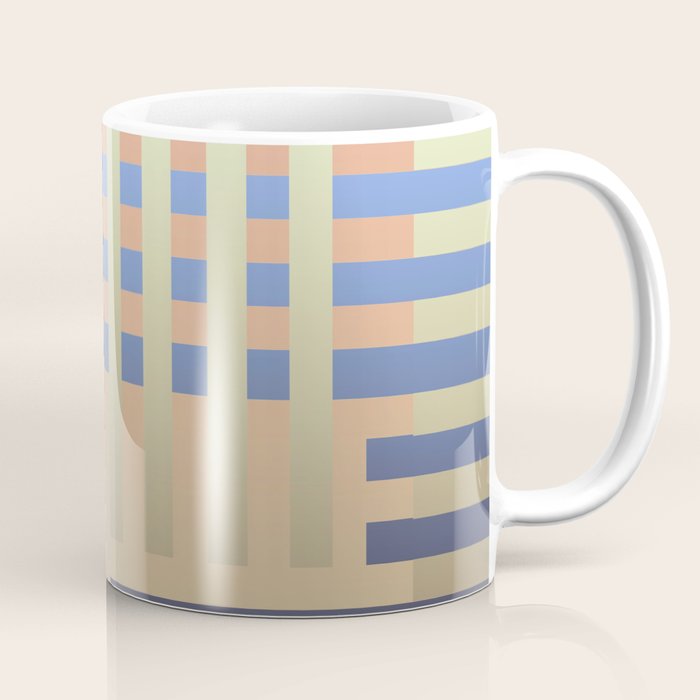 Modern Moroccan Tribal Peach Coffee Mug