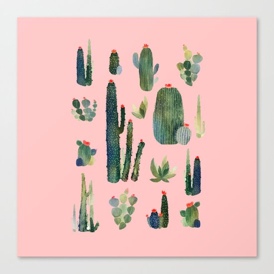 cactus pink new version! Canvas Print