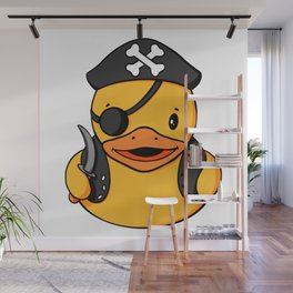 Pirate Rubber Duck Wall Mural