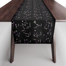 XII Constellations of Zodiac Astrology  Table Runner