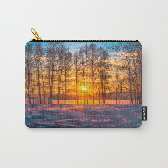 Winter sunset Carry-All Pouch