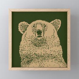 Kodiak Bear Framed Mini Art Print