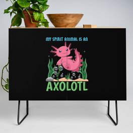My Animal Axolotl Cartoon Cute Kawaii Axolotl Credenza