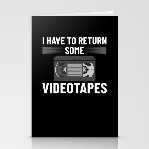 VHS Player Videotape Video Cassette Tape Recorder Stationery Cards