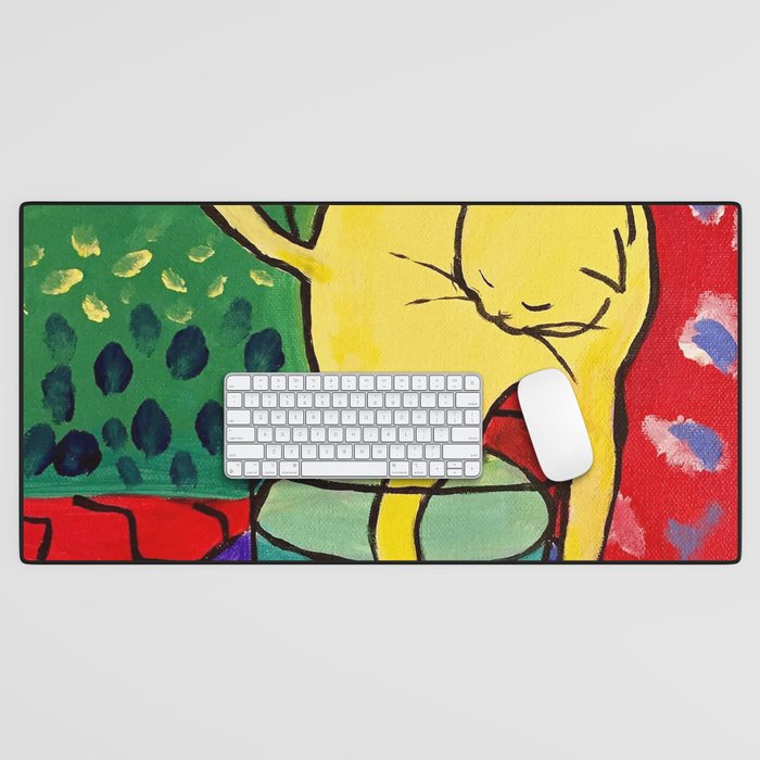 Cat with Red Fish- Henri Matisse Desk Mat