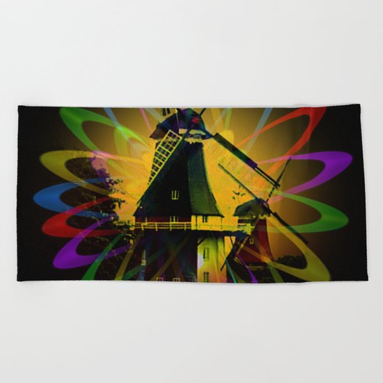 Windmills - Greetsiel Beach Towel