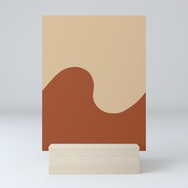 Caramel Syrup Wave Swirl Mini Art Print