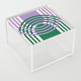 Moody Retro Arches in Purple and Green Acrylic Box