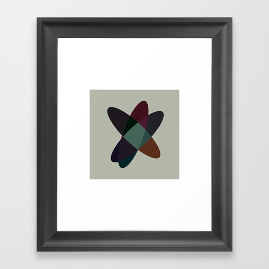 #65 Orbits – Geometry Daily Framed Art Print