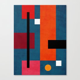 Abstract Geometric Bauhaus 001 Canvas Print