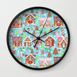 Gingerbread House Christmas Winter Candy, sweets.christmas gift, holiday gift for kids of all ages, Wall Clock