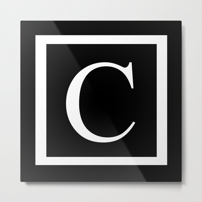 C monogram Metal Print