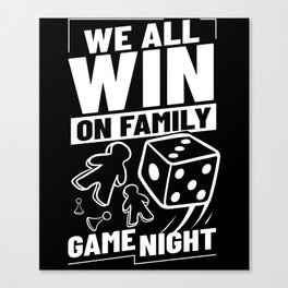 Board Game Tabletop Gamer Family Table Meeple Canvas Print