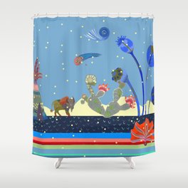 At night Shower Curtain