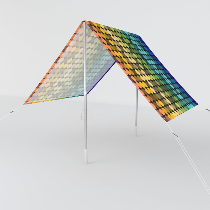 Disco Dots Vertical Spectrum Sun Shade