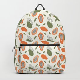 Summer Papaya Print Backpack