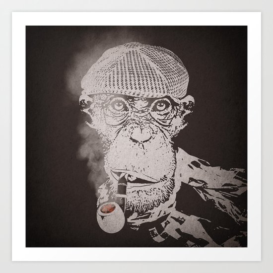 The Coffee Shop Philosopher Art Print