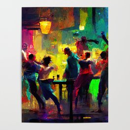 Dancing in a bar Poster