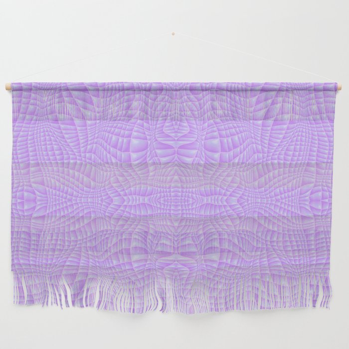 Wavy Quilted Abstract Forms - Purple Wall Hanging