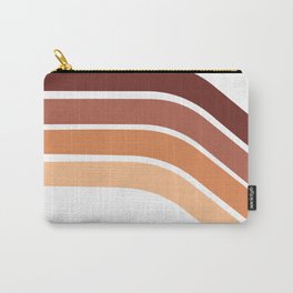 Rose Gold Retro 70's Rainbow Carry-All Pouch