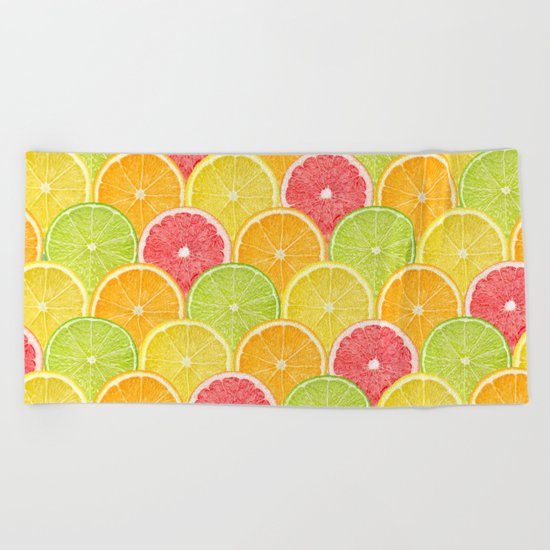 fresh fruit Beach Towel