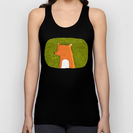 Cute cartoon fox Unisex Tank Top