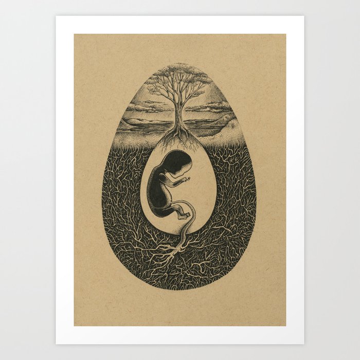Natural Birth Art Print