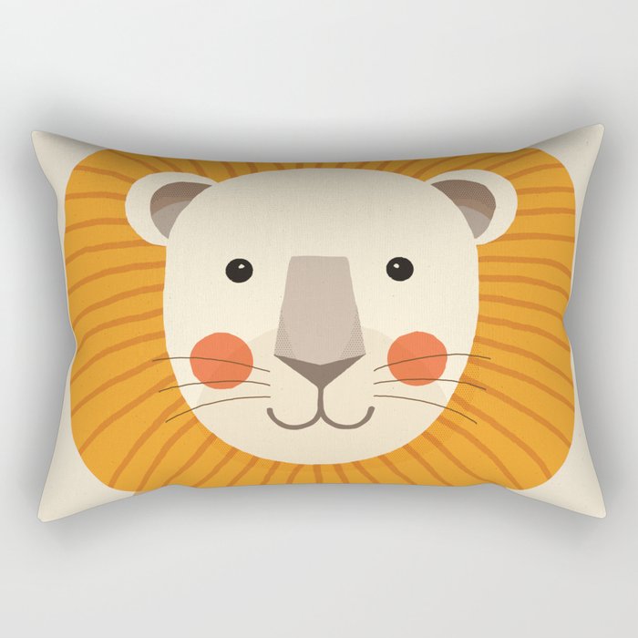 Lion, Animal Portrait Rectangular Pillow