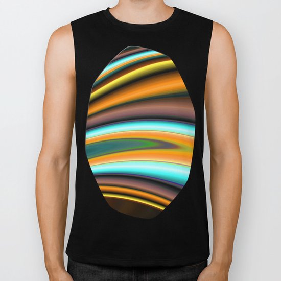 Abstract Fractal Colorways 01BR Biker Tank