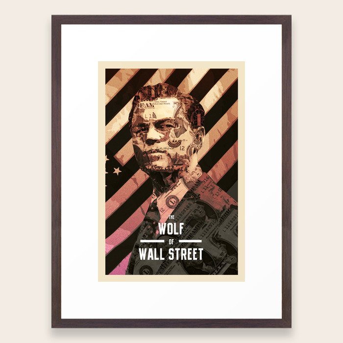 The Wolf Of Wall Street Framed Art Print By Messypandas Society6