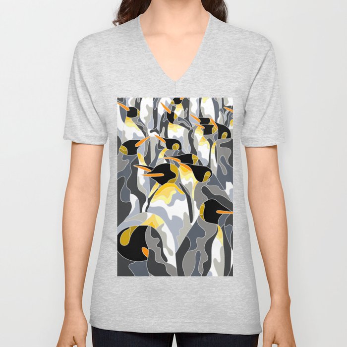 Penguins V Neck T Shirt